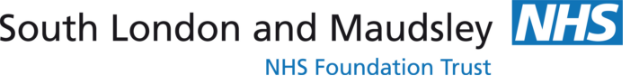 South London and Maudsley NHS Foundation Trust logo